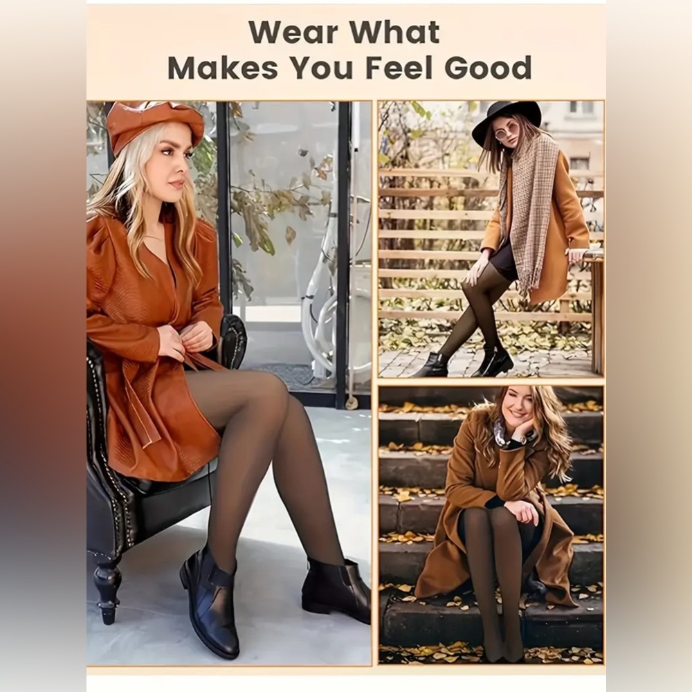 Women's Black Shapewear Tights - Picture 3 of 8